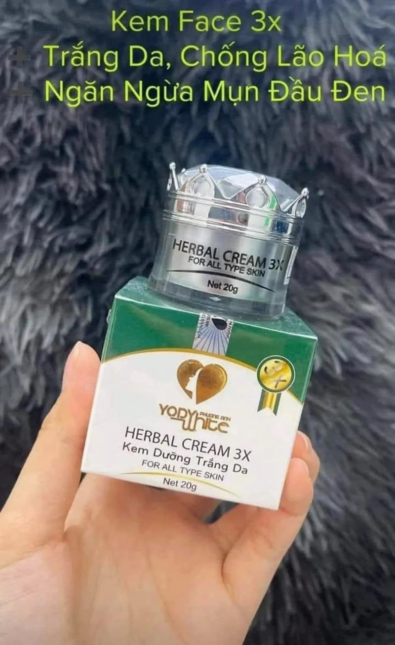 Kem face 3X Yody White Phương Anh - Kem dưỡng trắng da ban ngày Kem face 3X Yody White Phương An