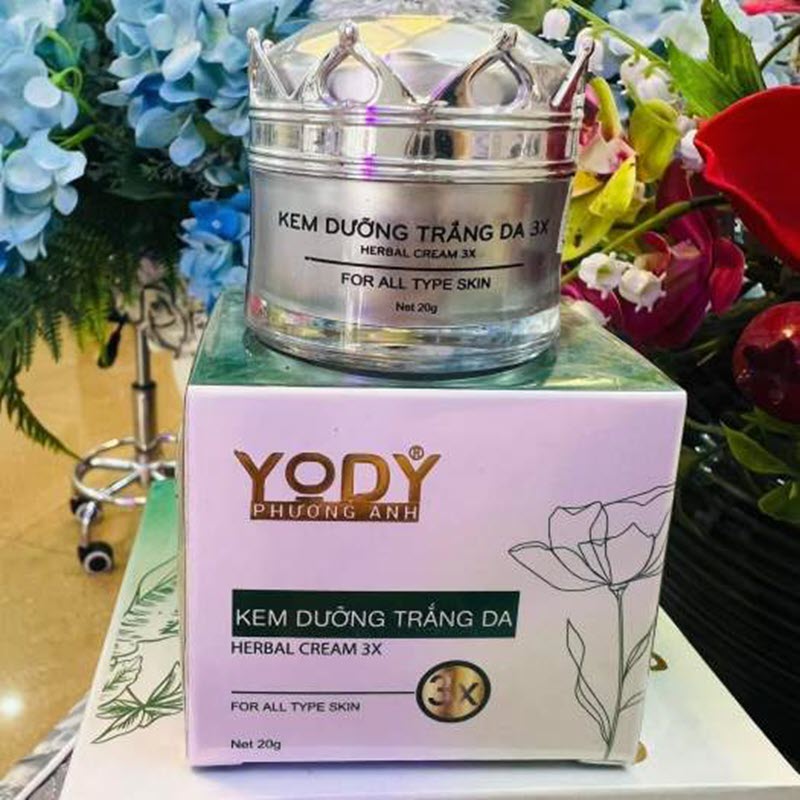 Kem face 3X Yody White Phương Anh - Kem dưỡng trắng da ban ngày Kem face 3X Yody White Phương An