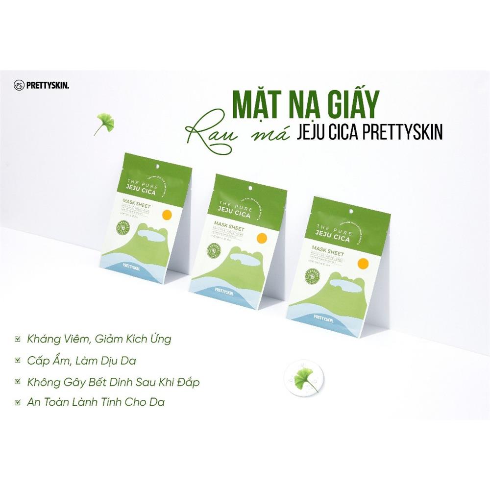 Nước tẩy trang rau má Prettyskin The Pure Jeju Cica Cleansing Water