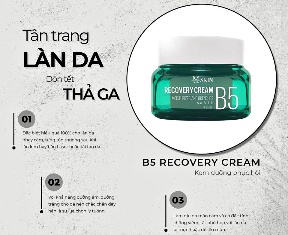 Kem Dưỡng phục hồi da B5 Mqskin
