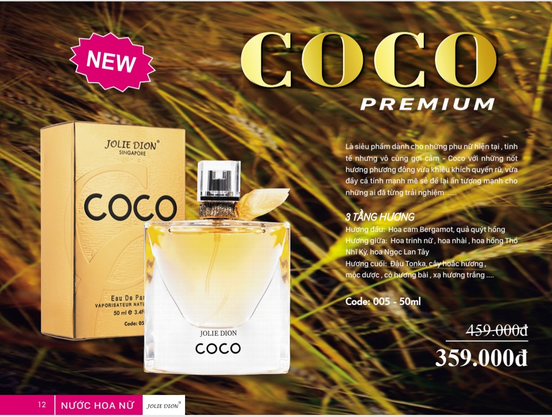Nước Hoa nữ CoCo Jolie Dion