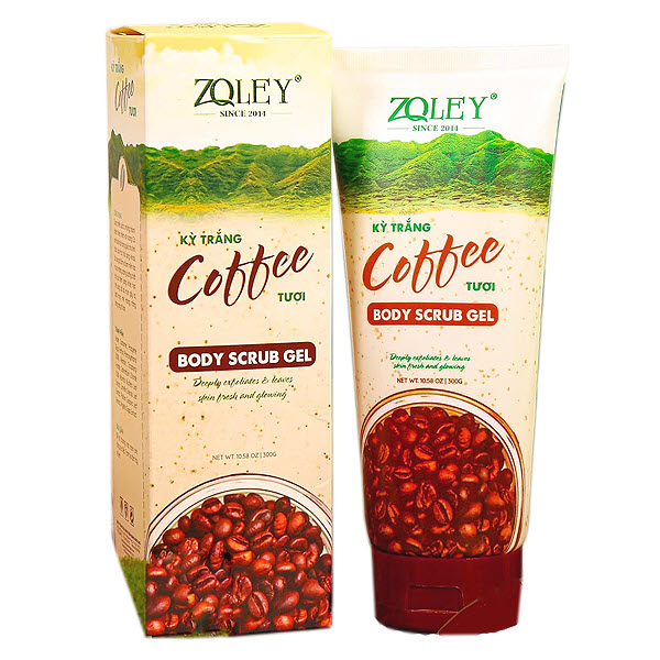 Body Scrub Gel Zoley - Kỳ Trắng Tẩy Da Chết Cà Phê Tươi