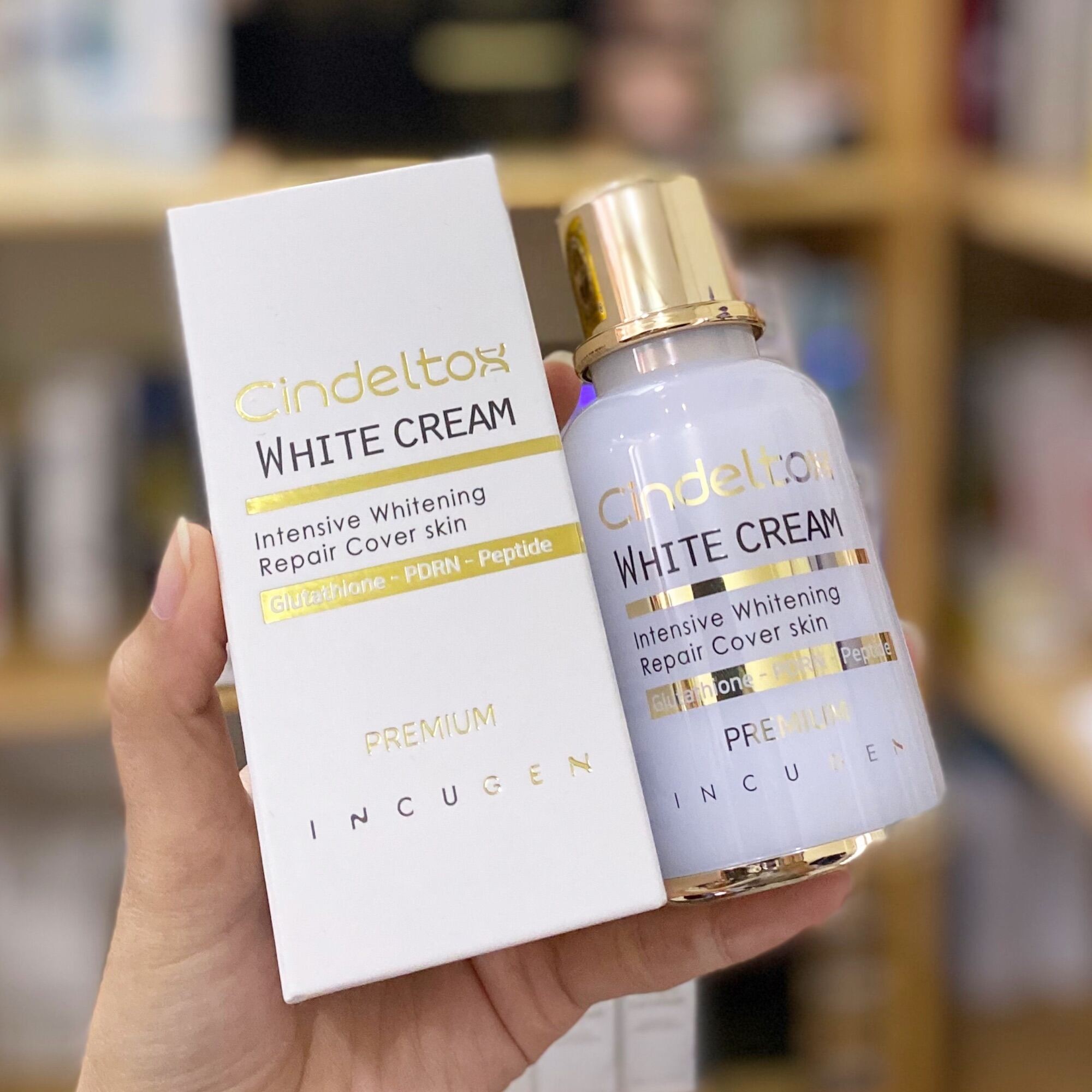 Siêu trắng da Kem Truyền trắng da Incug-En Cindel Tox Intensive Whitening & Cover 50Ml