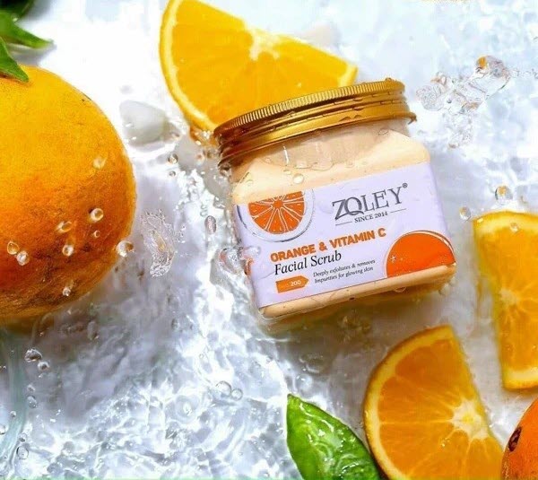 Tẩy Tế Bào Chết Cho Da Mặt Cam Và Vitamin C Zoley