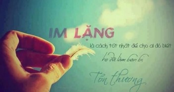 Những câu nói hay về sự im lặng trong tình yêu ý nghĩa xúc động nhất