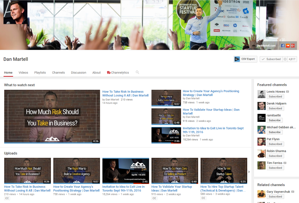 20 kênh YouTube hay nhất dành cho người thích kinh doanh
16