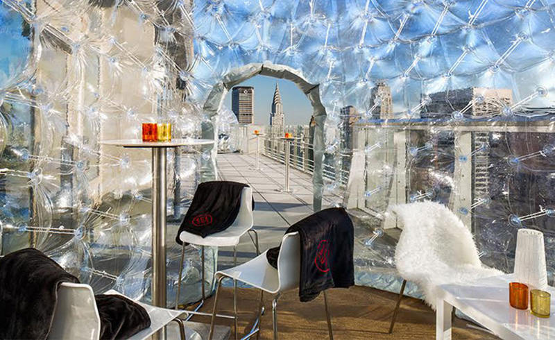 Quầy bar kén trứng độc đáo trên sân thượng ở New York
2