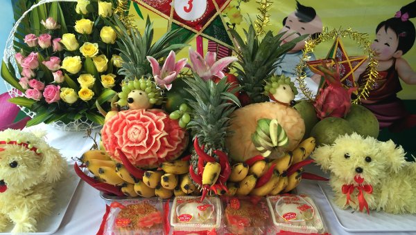 Trang trí mâm ngũ quả Trung thu với 7 cách tạo hình từ quả bưởi
10