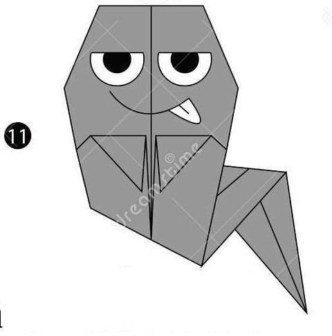 
                        Cách gấp con ma Halloween bằng giấy origami đơn giản
                     11