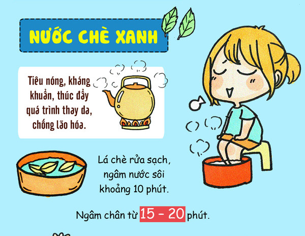Pha nước ngâm chân để khử mùi hôi và chống mỏi chân hiệu quả
1