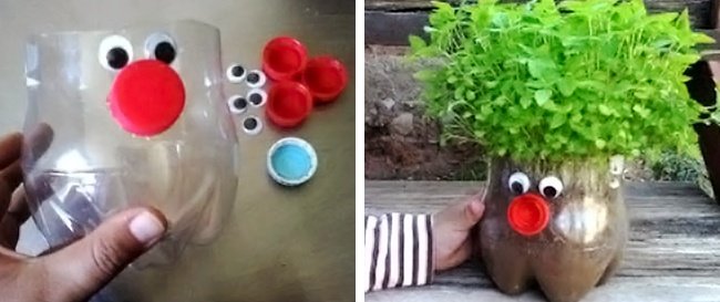 10 ý tưởng sáng tạo làm chậu hoa từ chai nhựa cũ
5