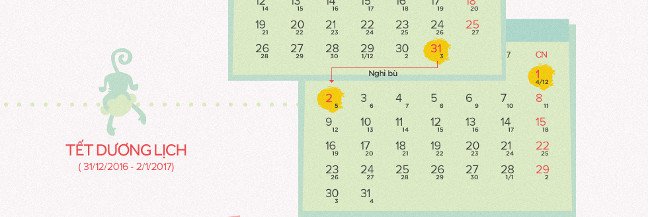 Lịch nghỉ lễ 30/4 cho người lao động năm 2017
1