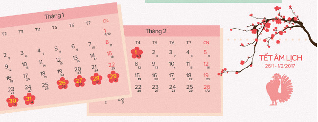 Lịch nghỉ lễ 30/4 cho người lao động năm 2017
2