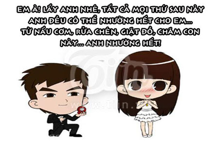 Những câu nói hài hước nhất về tình yêu trên facebook 5