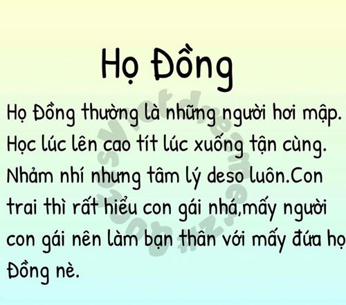 Bói tử vi 2016 theo họ bá đạo cười muốn rụng rún 31