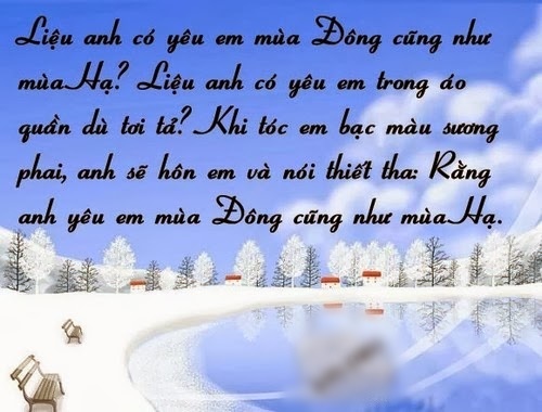 Những câu nói hay về mùa đông lạnh giá buồn tủi ý nghĩa nhất 3