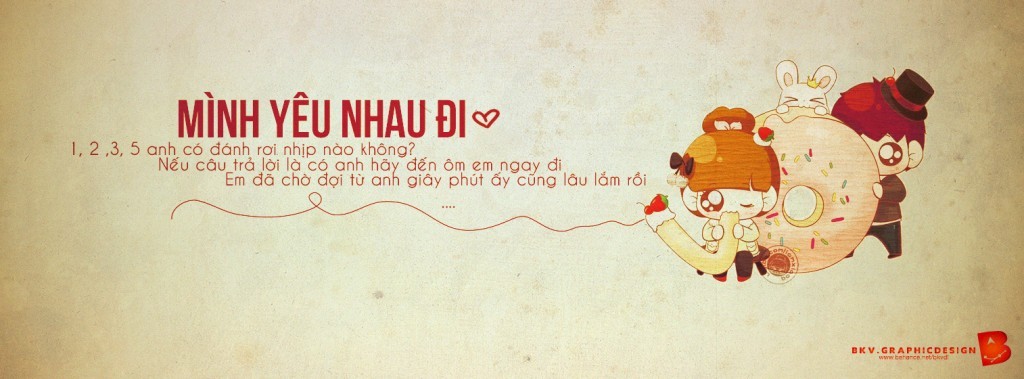 Những ảnh bìa về tình yêu đẹp dễ thương nhất cực kỳ đáng yêu trên facebook 3