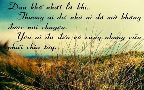Những status buồn về tình yêu khi chia tay xúc động nhất hay nhất 1