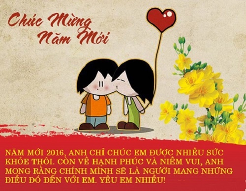 Chúc tết hay cho người yêu 2016 lãng mạn ngọt ngào ấn tượng nhất 1
