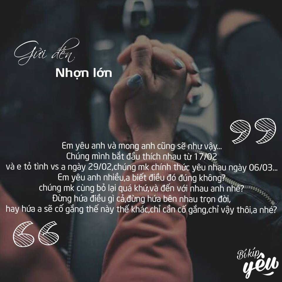Những câu nói hay trong tình yêu đầy tâm trạng của bạn trẻ 3