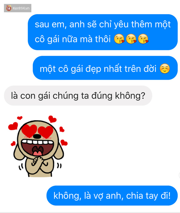 Những tin nhắn hài hước bá đạo nhất dành cho người yêu 1