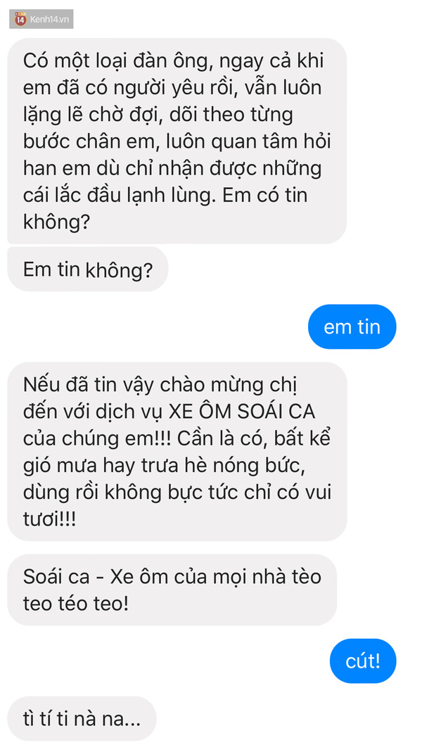 Những tin nhắn hài hước bá đạo nhất dành cho người yêu 5