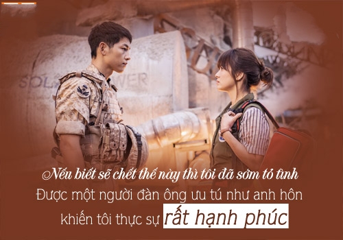 Những câu nói hay và ngọt ngào về tình yêu trong phim hậu duệ của mặt trời 10