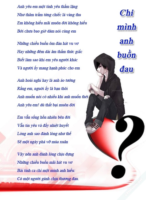 Thơ hay về tình yêu buồn lãng mạn cảm động nhất 4