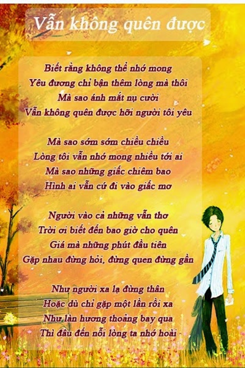 Thơ hay về tình yêu buồn lãng mạn cảm động nhất 6