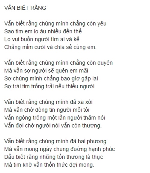 Thơ hay về tình yêu buồn lãng mạn cảm động nhất 12