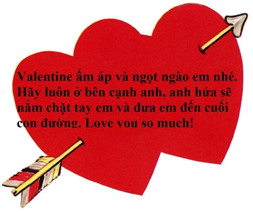 Lời chúc Valentine hay ý nghĩa nhất tặng người yêu bằng hình ảnh 1