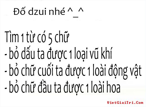Những câu đố vui hại não cực hay và hài hước có đáp án 3