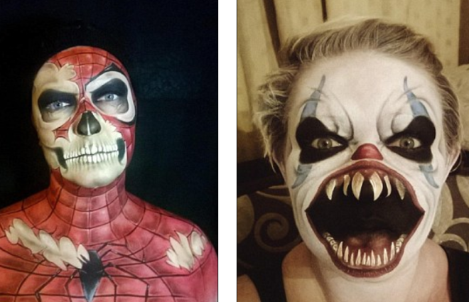Những hình ảnh trang điểm kinh dị cho mùa halloween 2015 1