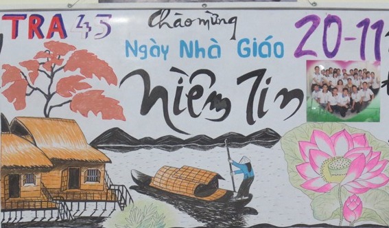 Các mẫu báo tường đẹp nhất cho ngày 20-11 để tri ân thầy cô 4