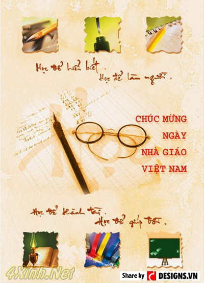 Những mẫu thiệp đẹp nhất chào mừng ngày 20-11 8