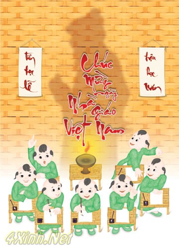 Những mẫu thiệp đẹp nhất chào mừng ngày 20-11 11