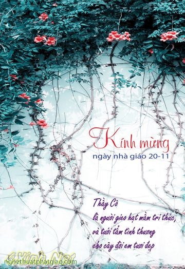 Những mẫu thiệp đẹp nhất chào mừng ngày 20-11 13