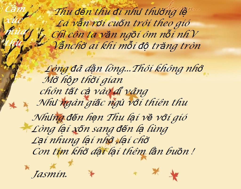 Những bài thơ về mùa thu hay nhất 2015 1
