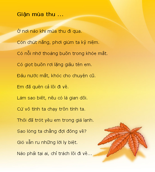 Những bài thơ về mùa thu hay nhất 2015 4