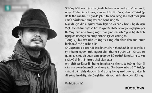 Những câu nói hay để đời của cố nhạc sĩ Trần Lập trước khi chết 18