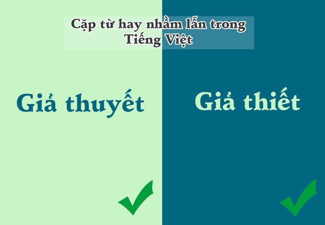 10 cặp từ trong tiếng Việt dễ khiến chúng ta nhầm lẫn nhất
1