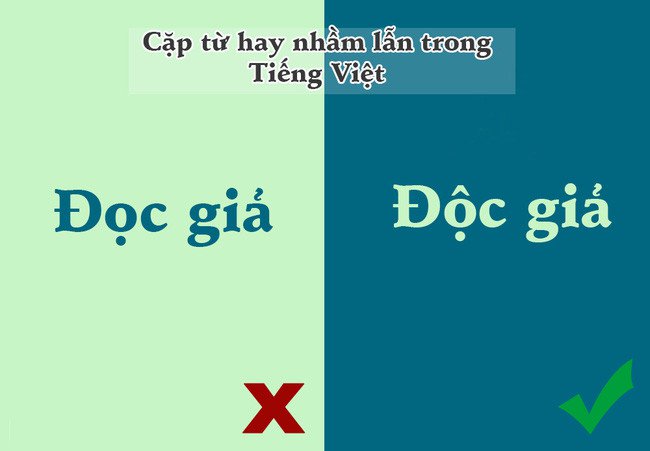 10 cặp từ trong tiếng Việt dễ khiến chúng ta nhầm lẫn nhất
2