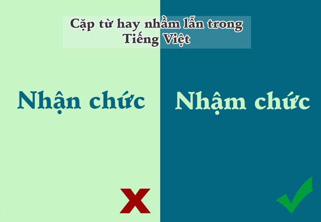10 cặp từ trong tiếng Việt dễ khiến chúng ta nhầm lẫn nhất
6