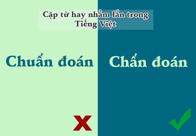 10 cặp từ trong tiếng Việt dễ khiến chúng ta nhầm lẫn nhất
7