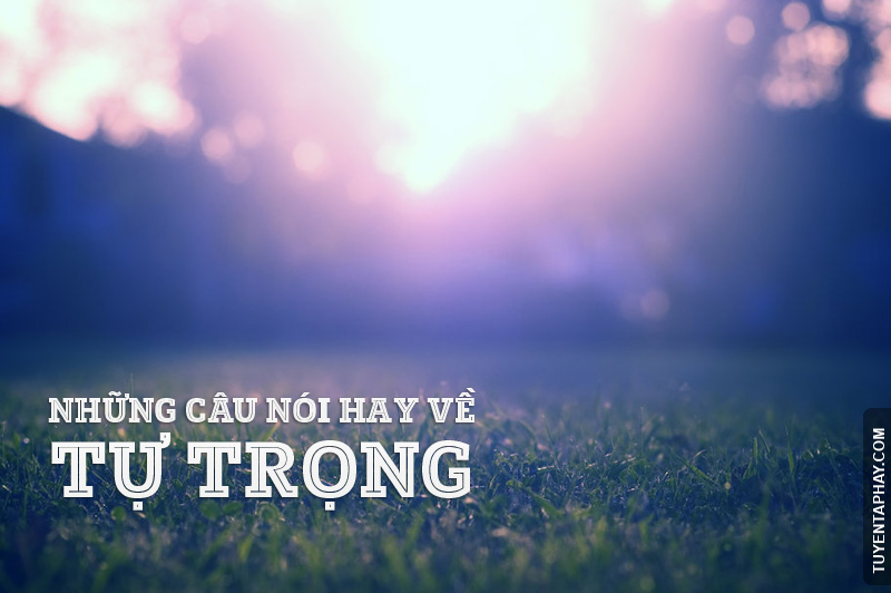 Hình Ảnh Cùng Câu Nói Hay Về Lòng Tự Trọng 3