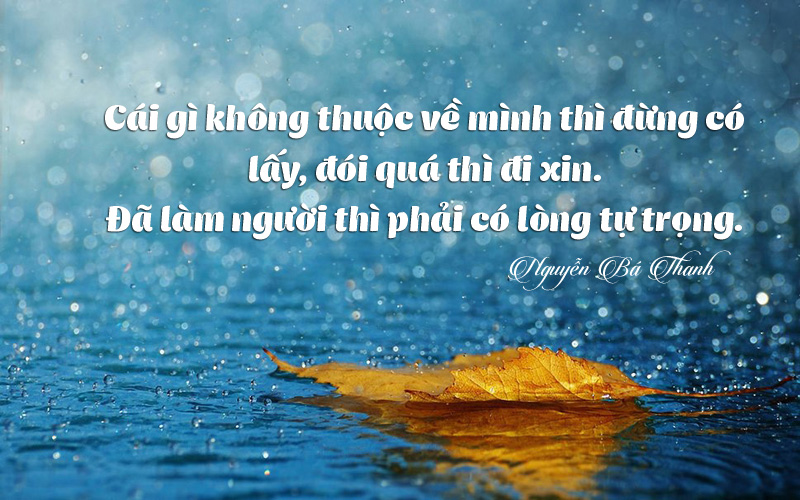 Hình Ảnh Cùng Câu Nói Hay Về Lòng Tự Trọng 6