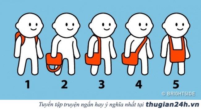 Bạn thường đeo túi kiểu nào? Điều đó sẽ tiết lộ tính cách bên trong con người bạn 0