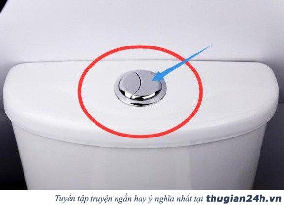 Tại sao trên bồn cầu có 2 nút xả? Dùng nút xả nào mới đúng 0