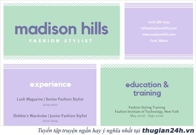 Tổng hợp 12 mẫu CV xin việc chuyên nghiệp và độc đáo dành cho bạn 3
