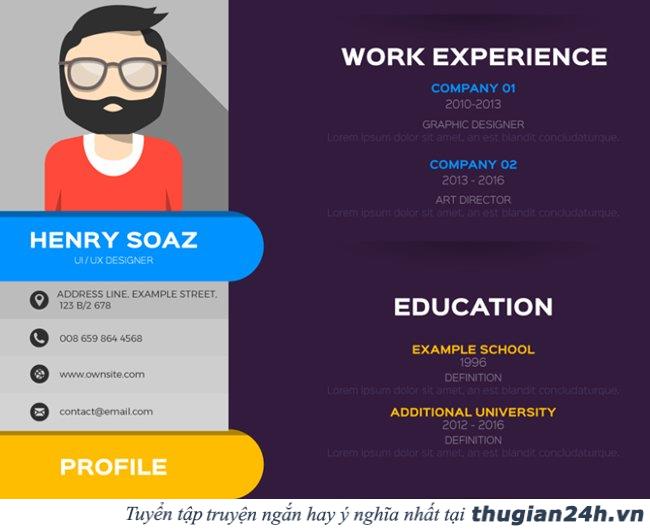 Tổng hợp 12 mẫu CV xin việc chuyên nghiệp và độc đáo dành cho bạn 8